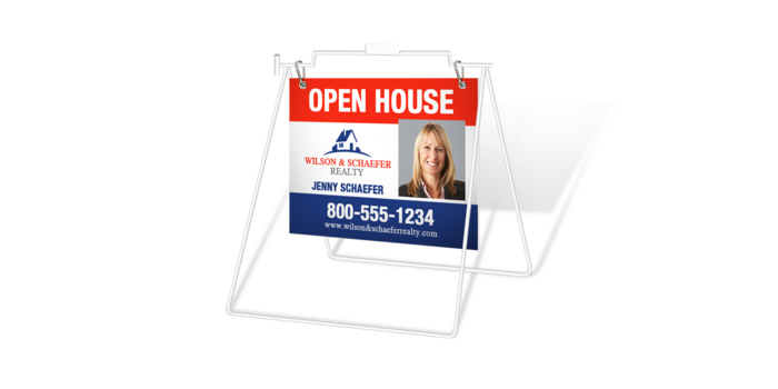 Metal Rod A-Frame Signs